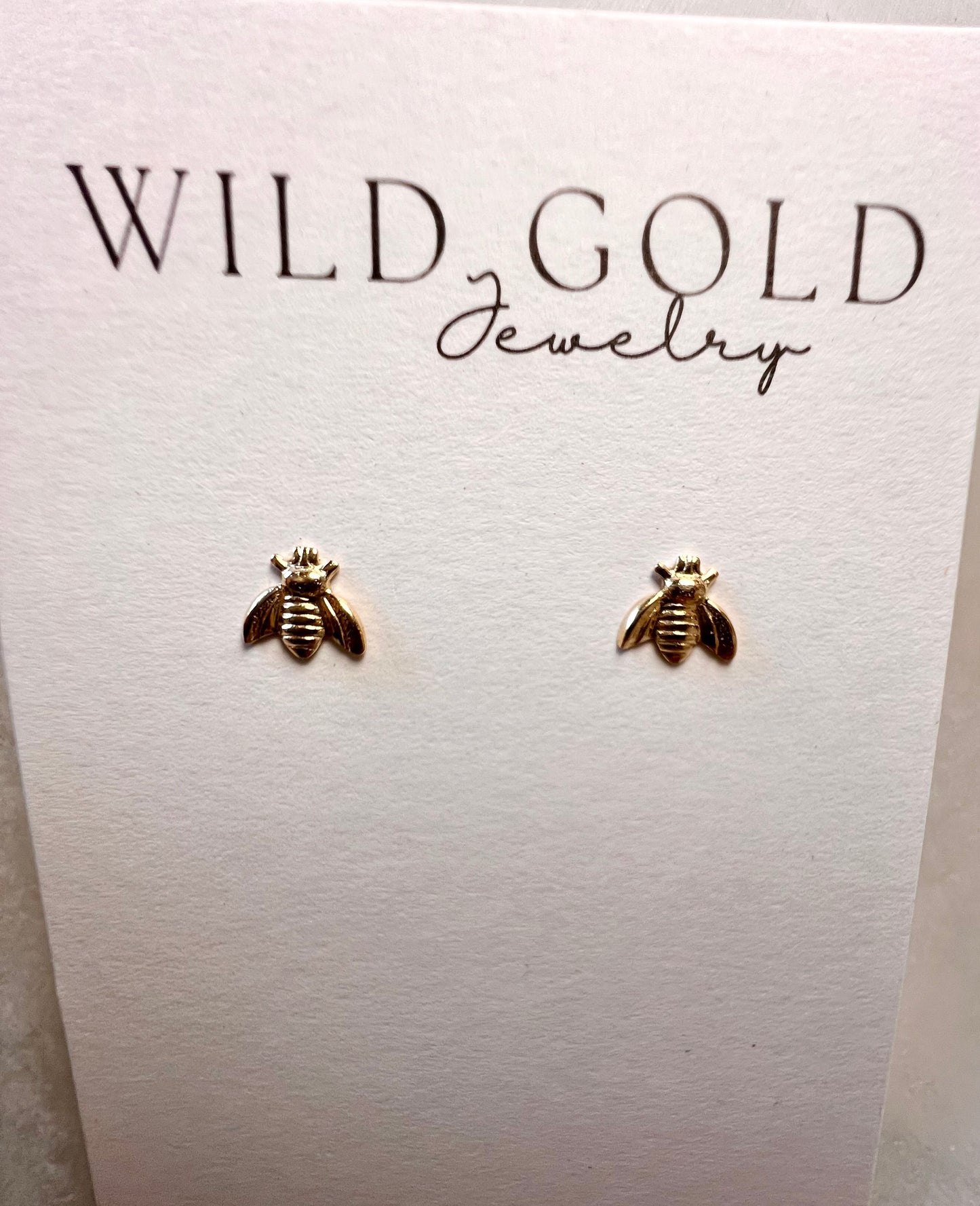 Gold Filled Bee Studs