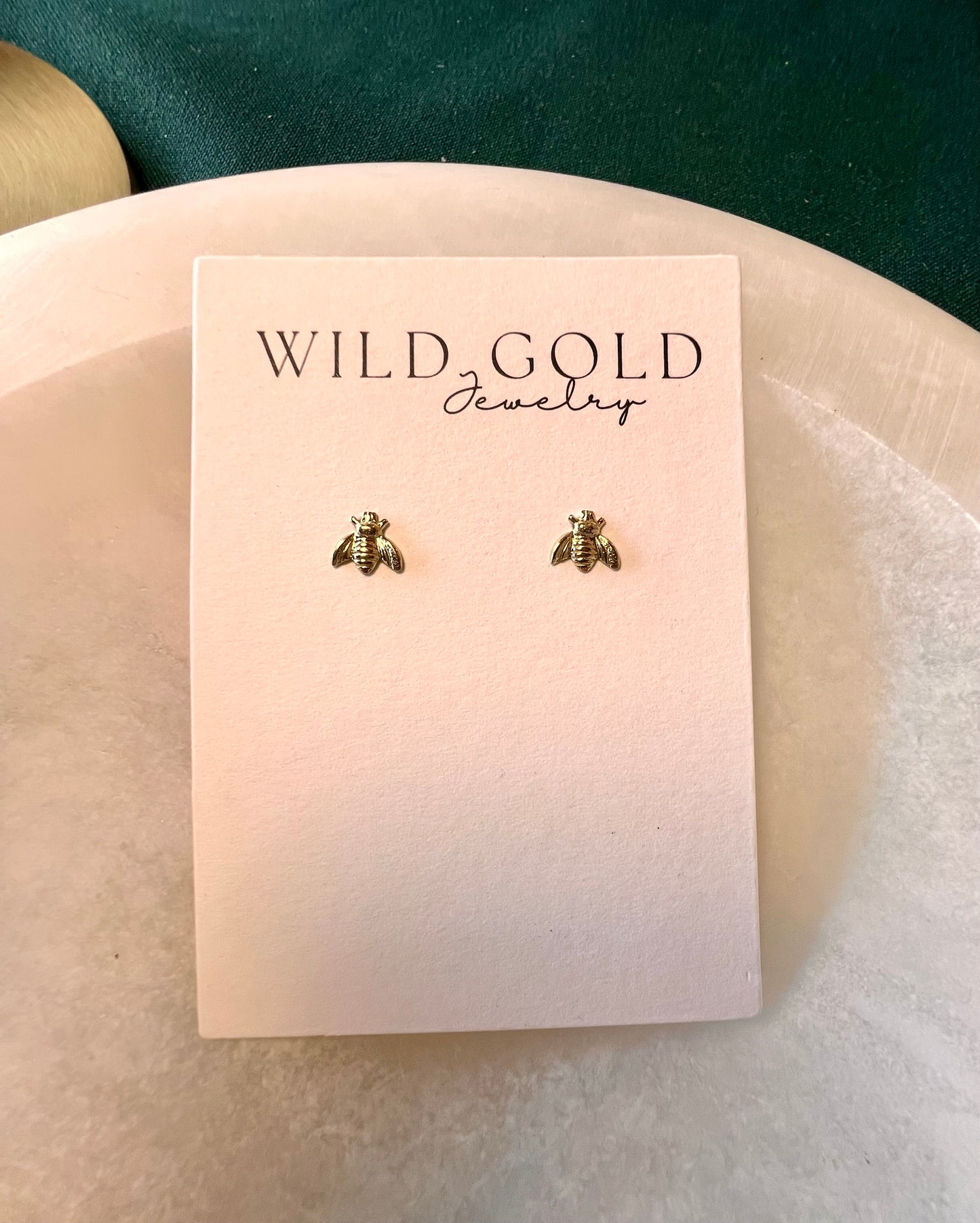 Gold Filled Bee Studs