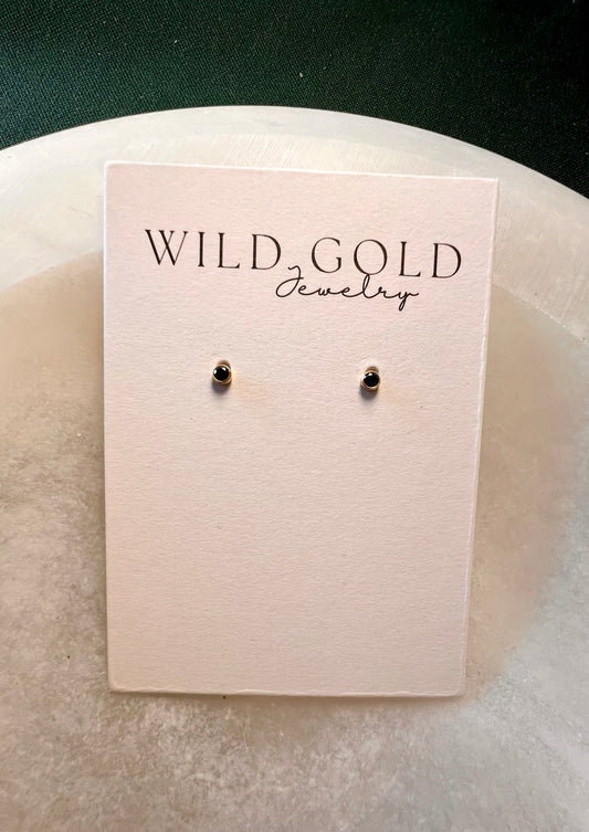 Black Bezel GF Studs