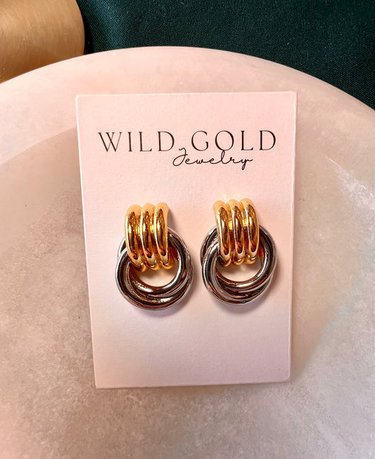 Two-Toned Glinda Studs