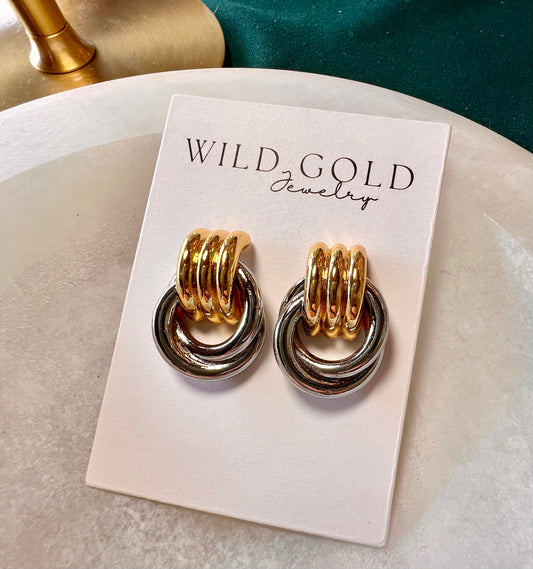 Two-Toned Glinda Studs