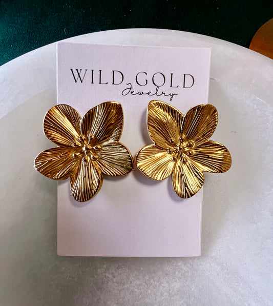 Large Flower Studs