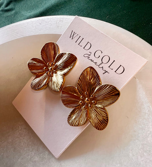 Large Flower Studs