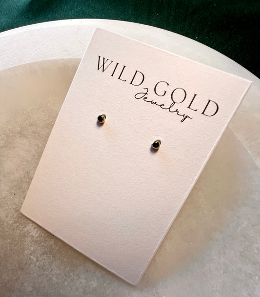 Black Bezel GF Studs