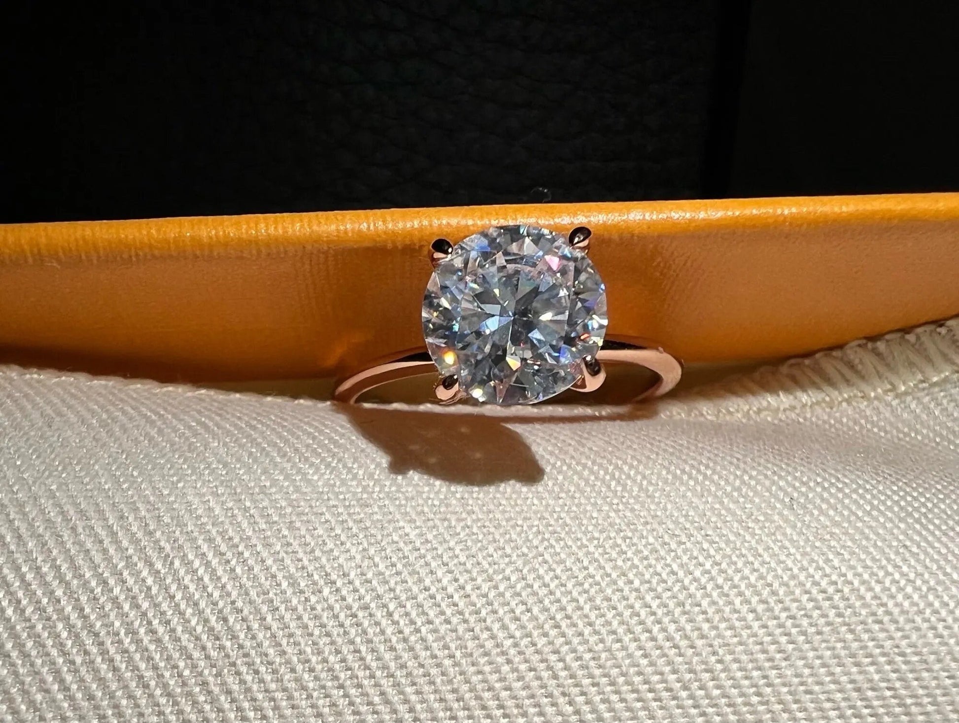 2ct Classic Solitaire Engagement Ring, Moissanite Engagement Ring, Promise Ring, Bridal Ring, Sterling Silver | D, VVS1, S925, 10K, 14K | Gi