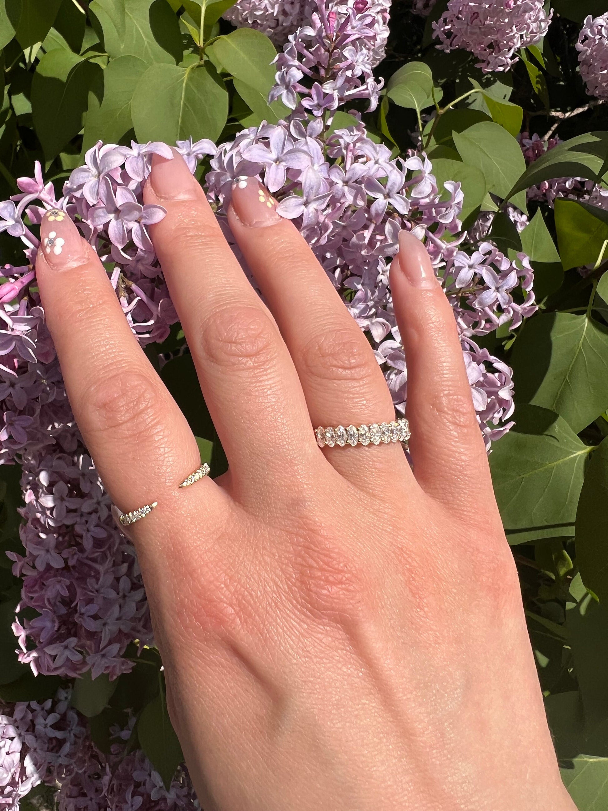 14K Solid Gold Open Spike Ring | 14K Real Gold Open Claw Ring | Dainty Stacking Rings | Real Gold Jewelry for Women | Gift for Her