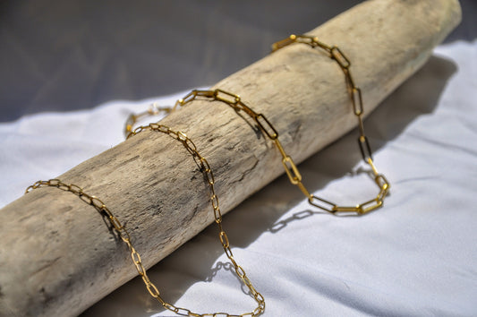 Gold Minimal PaperClip Chain Bracelet | Everyday Jewelry |Delicate Gold Bracelet |Matching Bracelet Necklace |Gift for her | Bridesmaid Gift